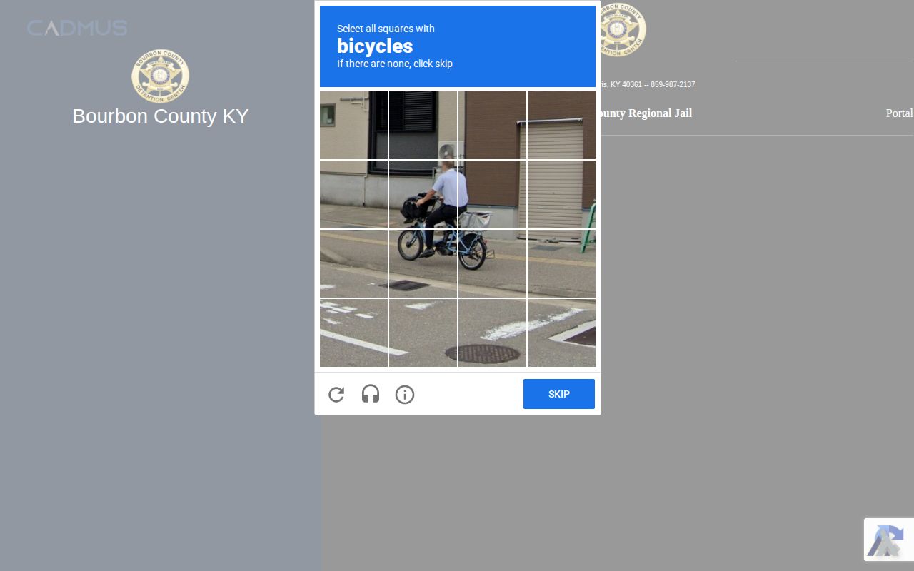 Bourbon County current jail roster search portal